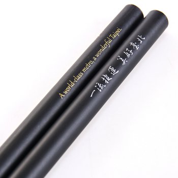 原木鉛筆-消光黑筆桿-圓形塗頭單色廣告筆_9